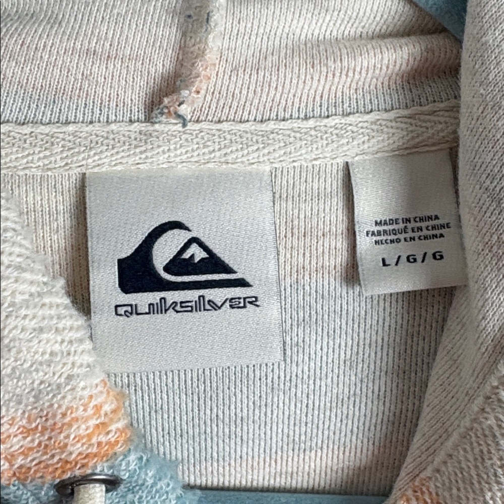 Quiksilver Men's Great Otway Hoodie Size L
